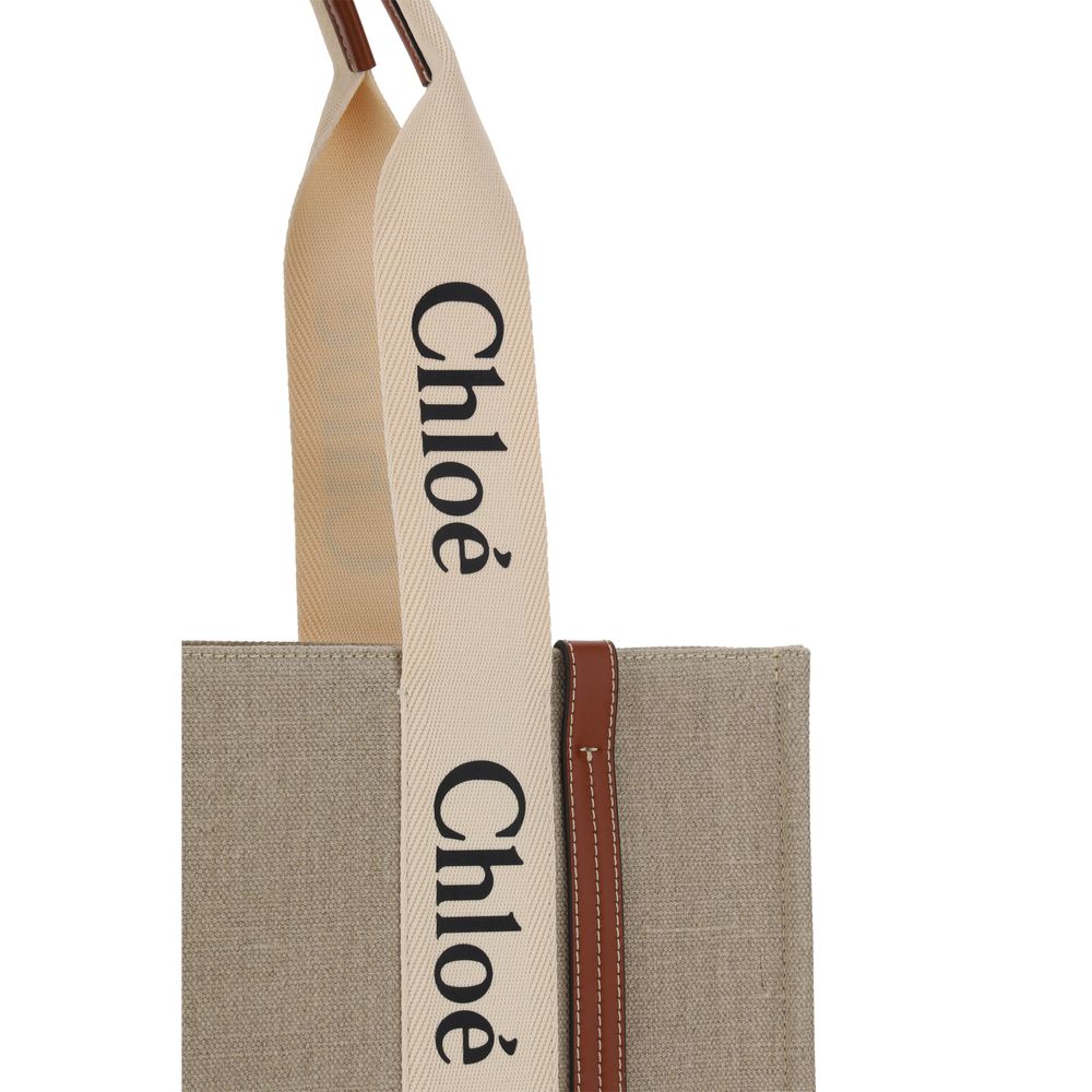 Linen Canvas Woody Shoulder Bag