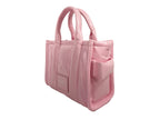 Shiny Crinkle Micro Tote Bubblegum Leather Crossbody