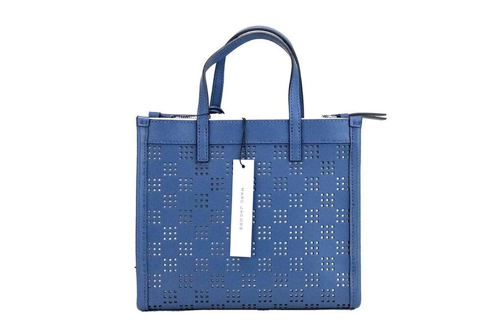 Mini Grind Perforated Leather Crossbody Tote Bag