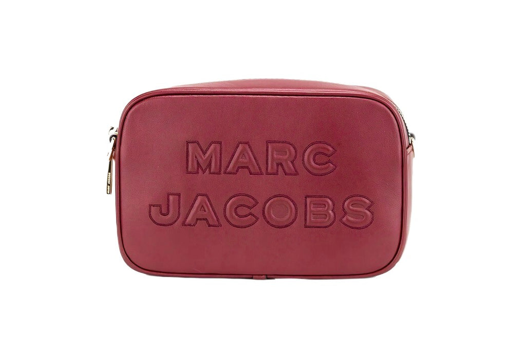 Flash Pomegranate Smooth Leather Camera Crossbody Bag