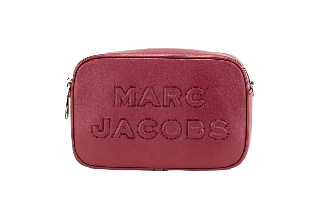 Flash Pomegranate Smooth Leather Camera Crossbody Bag