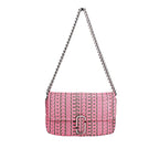 Neon Pink The Monogram Leather J Marc Mini Shoulder Bag