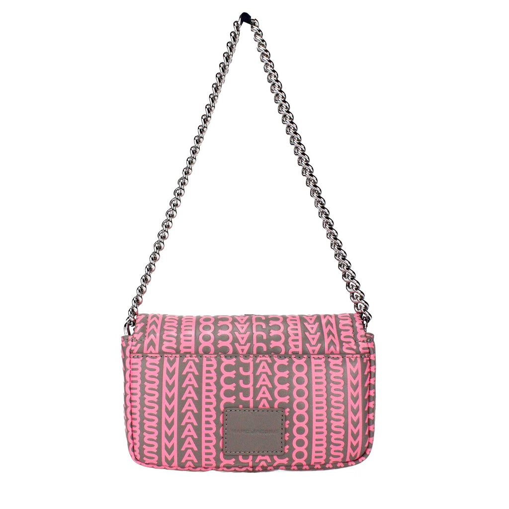 Neon Pink The Monogram Leather J Marc Mini Shoulder Bag