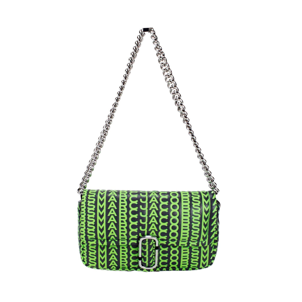 Neon Green The Monogram Leather J Marc Mini Shoulder Bag Crossbody