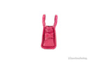 Shiny Crinkle Micro Tote in Magenta Patent Leather