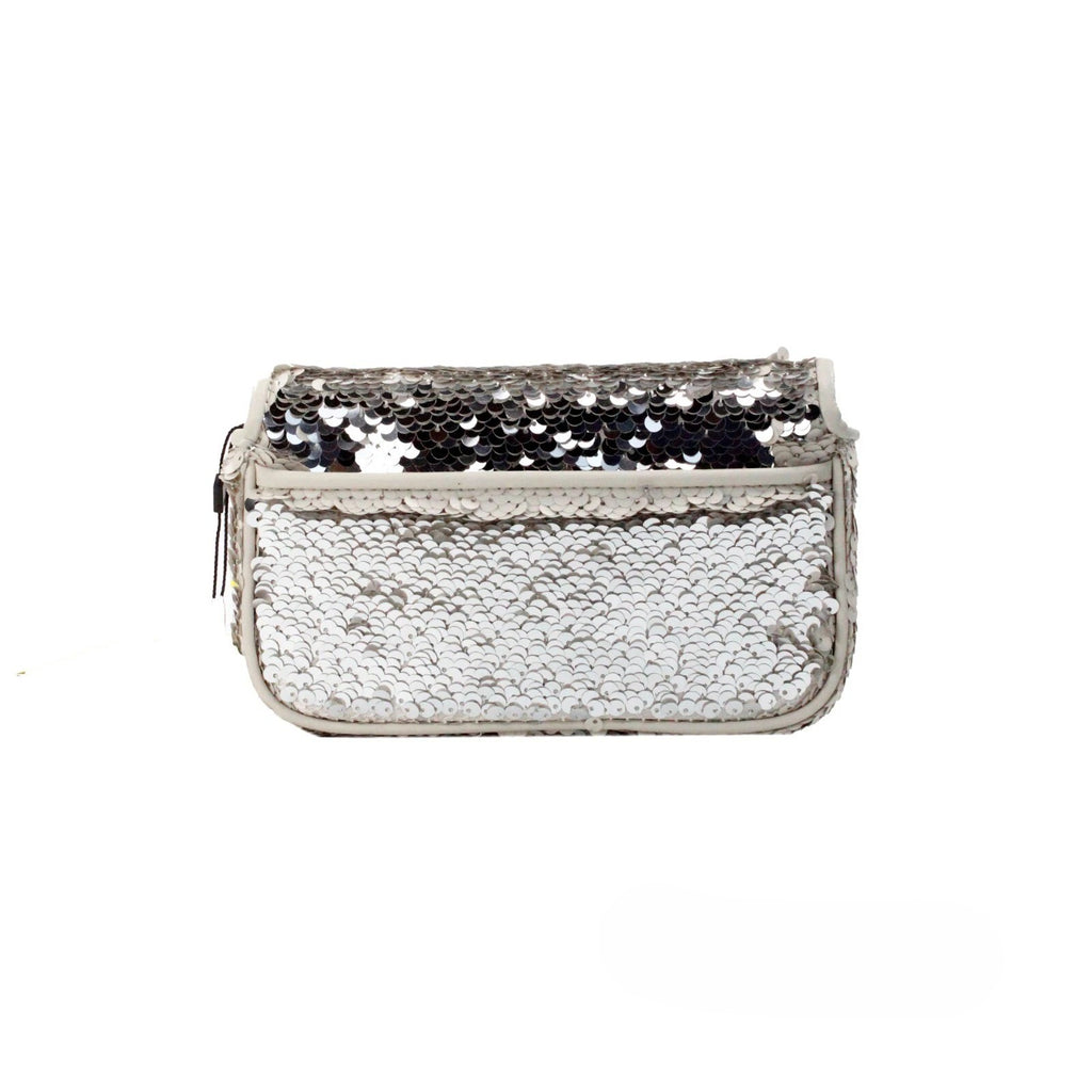 Mini J Marc Cream Sequined Shoulder Bag