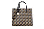 Mini Signet Printed Leather Crossbody Tote
