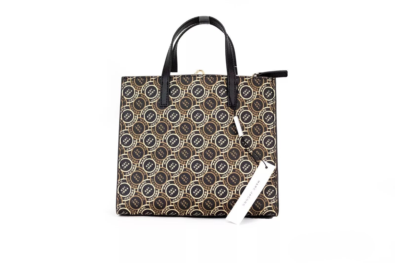 Mini Signet Printed Leather Crossbody Tote