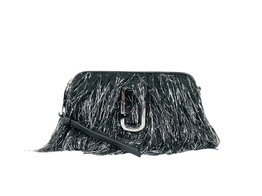 The Snapshot Creature Fur And Leather Crossbody Bag