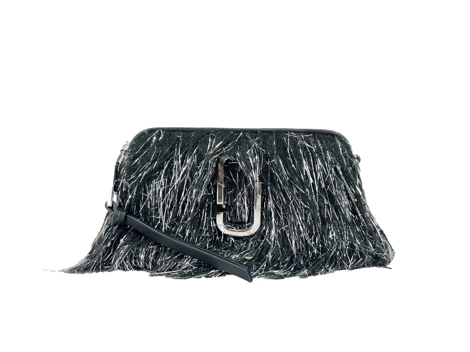 The Snapshot Creature Fur And Leather Crossbody Bag