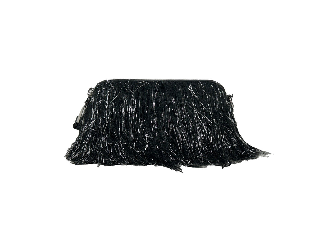 The Snapshot Creature Fur And Leather Crossbody Bag