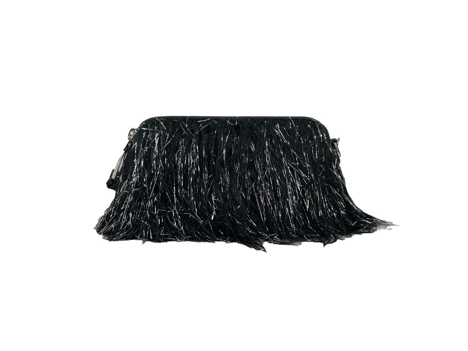 The Snapshot Creature Fur And Leather Crossbody Bag