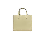 Mini Pebbled Leather Tote - Marshmallow
