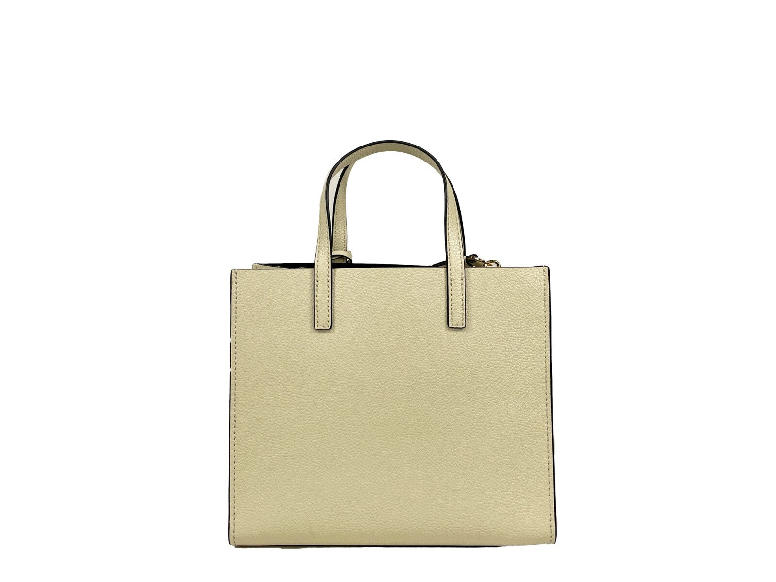 Mini Pebbled Leather Tote - Marshmallow