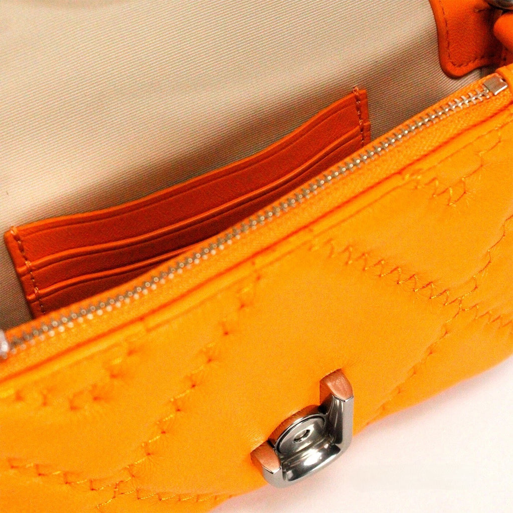 Scorched Quilted Leather Mini The J Marc Shoulder Bag