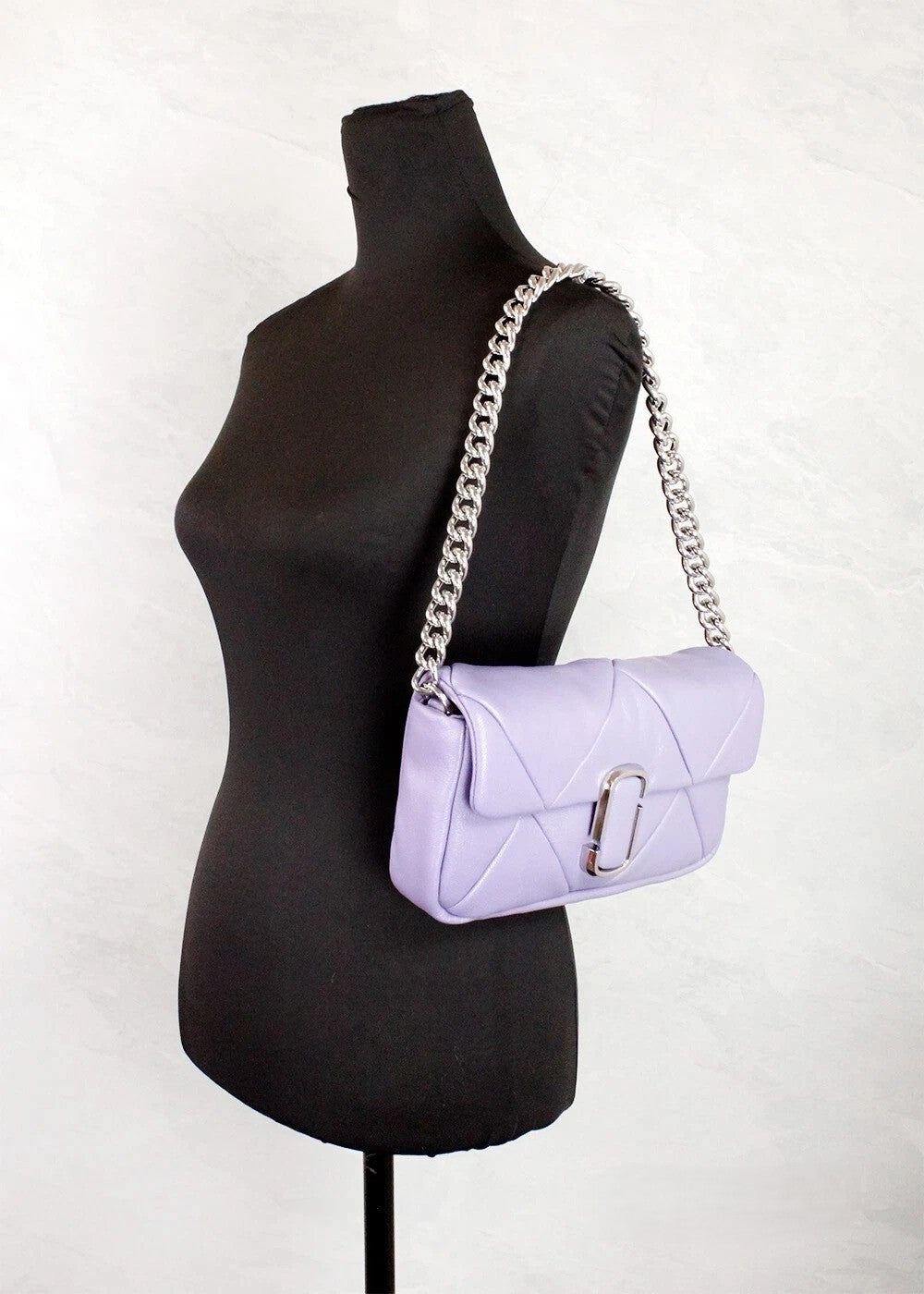 The J Marc Daybreak Diamond Quilted Leather Shoulder Crossbody Bag