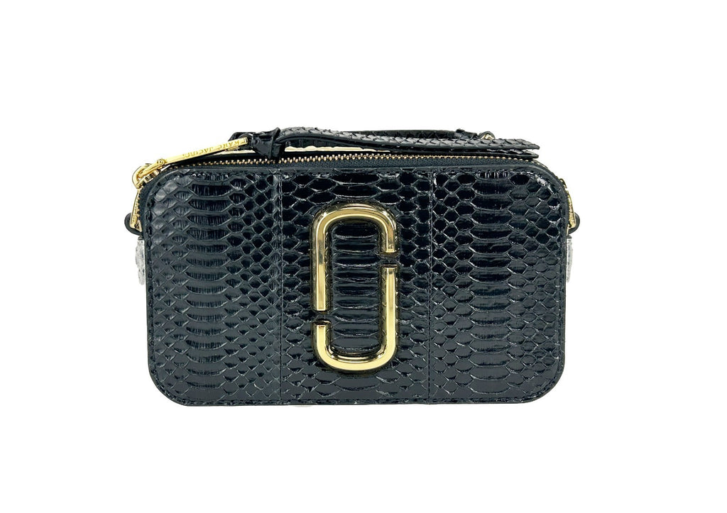The Snapshot Snake Skin Crossbody Bag