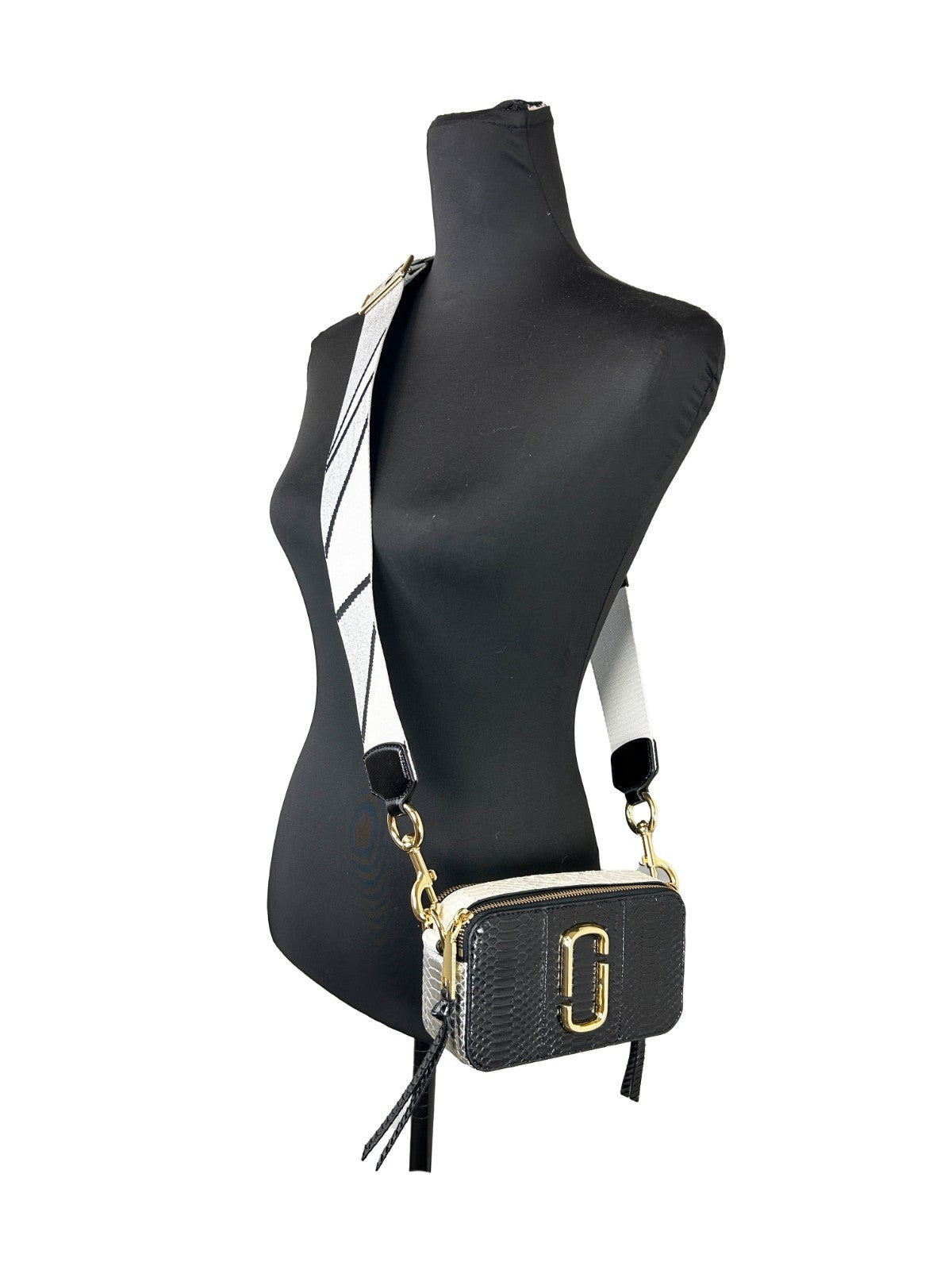The Snapshot Snake Skin Crossbody Bag