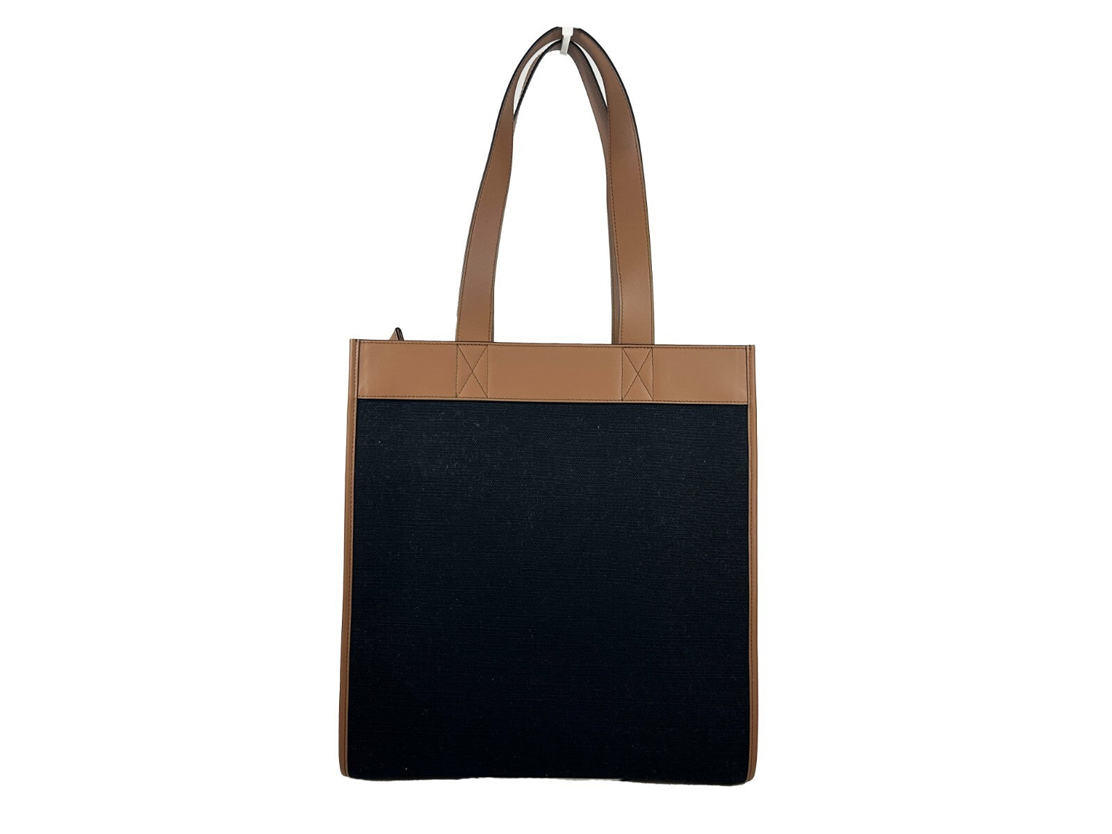 Small Canvas & Leather Pocket Tote Manzon