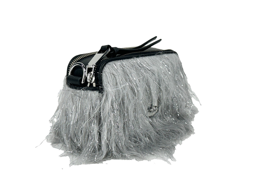 Leather And Fur Creature Crossbody Bag