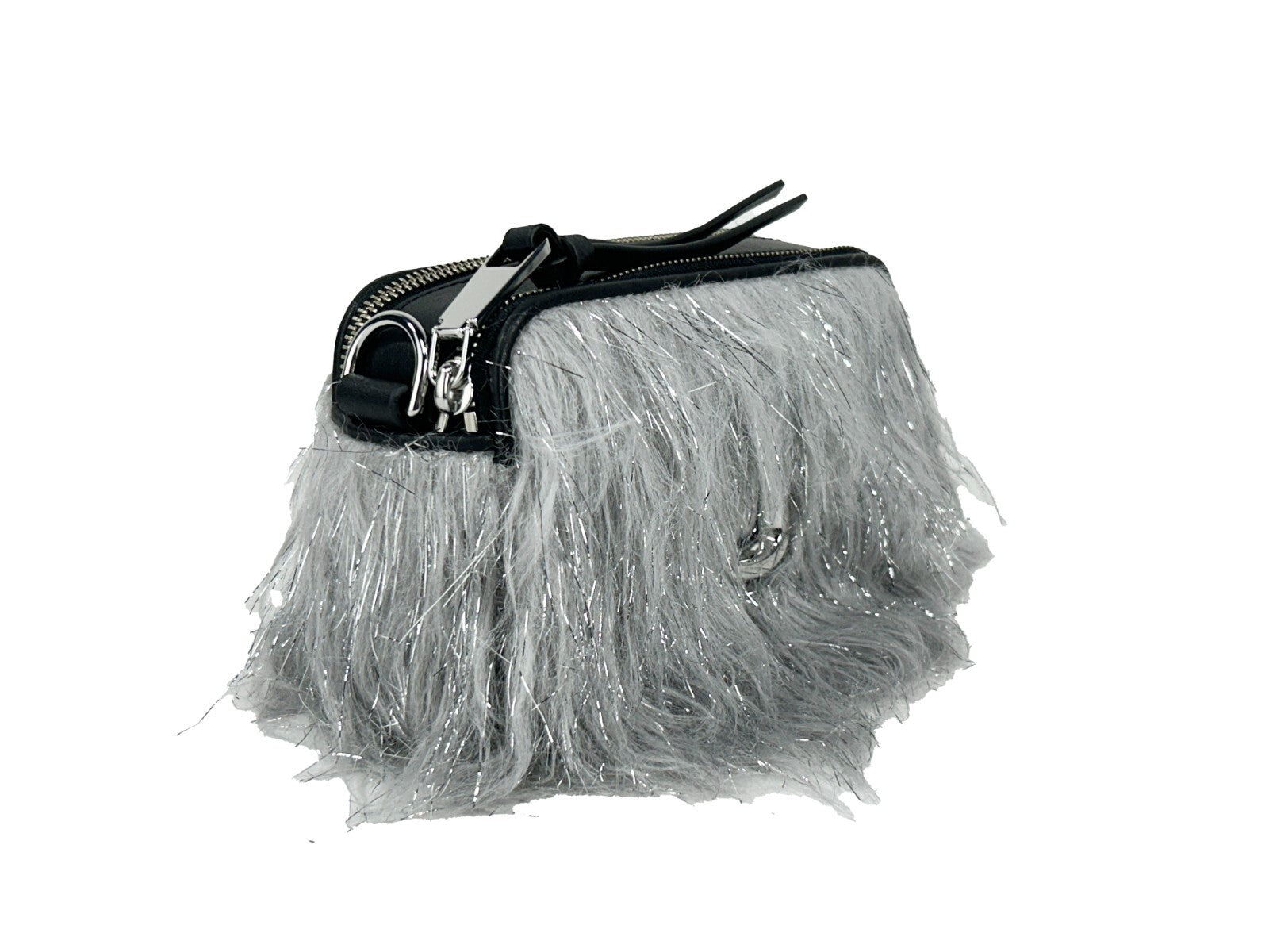Leather And Fur Creature Crossbody Bag