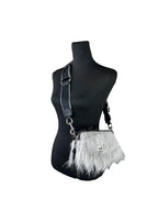 Leather And Fur Creature Crossbody Bag