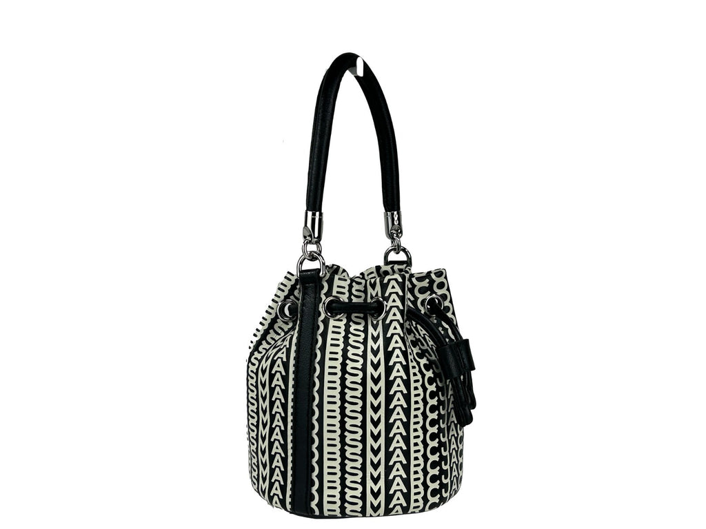 Mini Monogram Leather Crossbody Bucket Bag