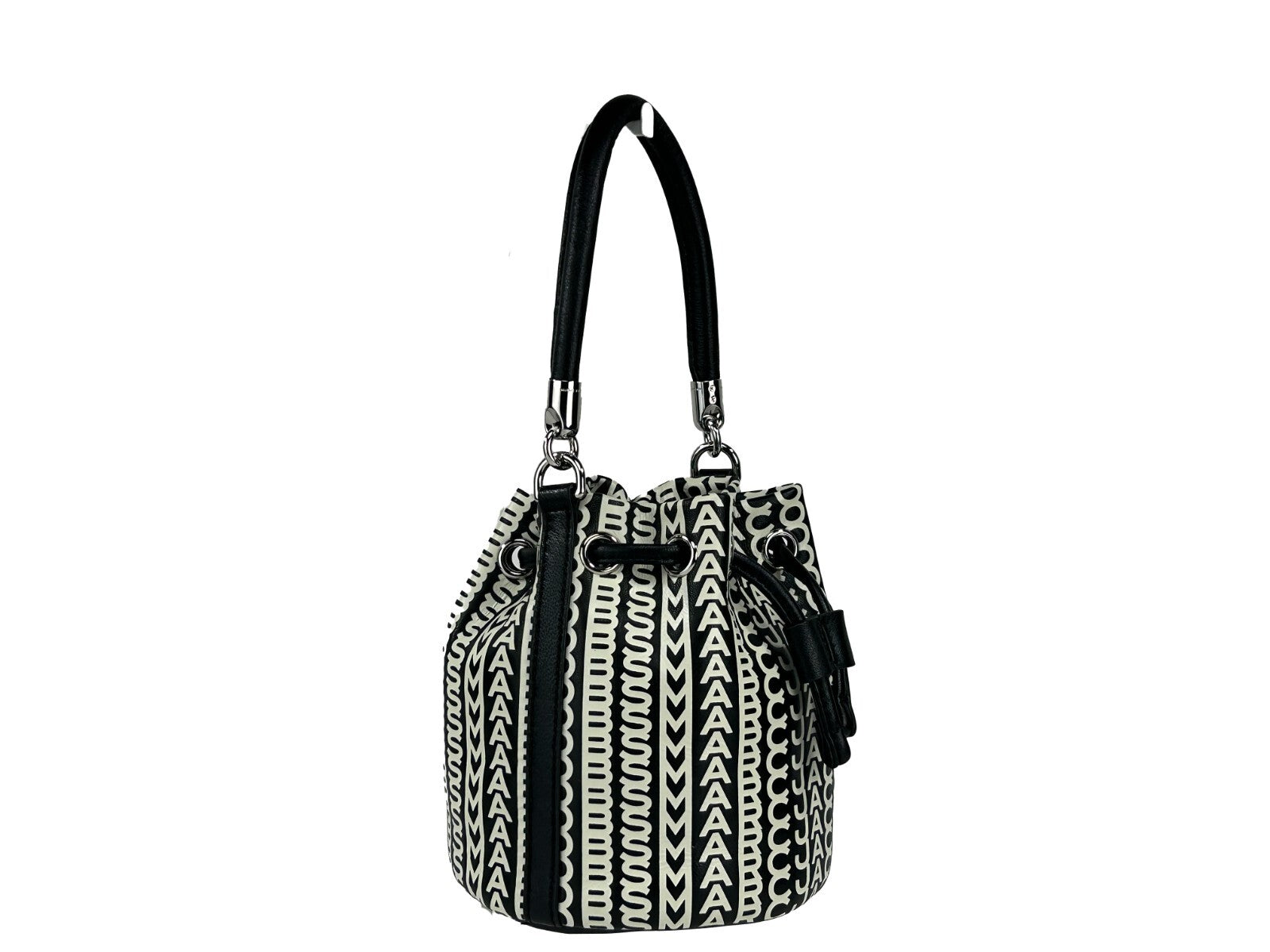 Mini Monogram Leather Crossbody Bucket Bag