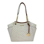 Large Jet Set Travel Logo-Print PVC and Saffiano Leather Tote