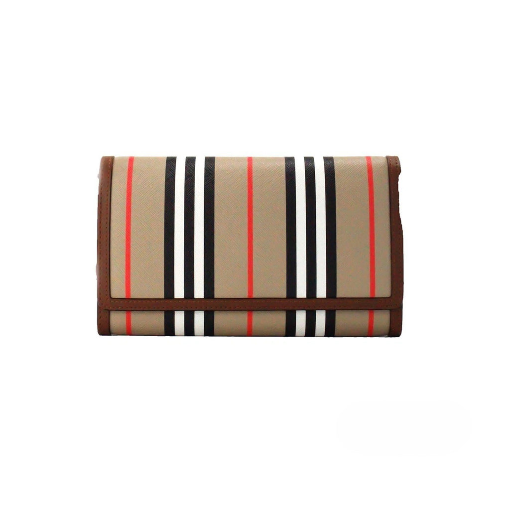 Hannah Icon Stripe Archive E-Canvas Leather Crossbody Bag