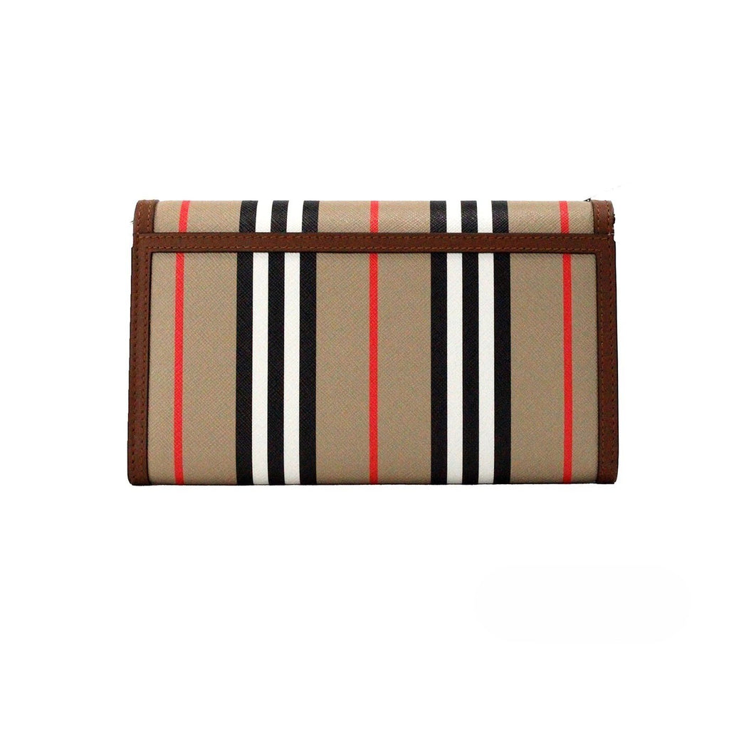 Hannah Icon Stripe Archive E-Canvas Leather Crossbody Bag