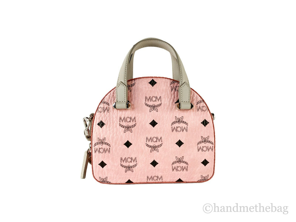 Mini Pebbled And Smooth Leather Half Moon Crossbody Bag