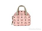 Mini Pebbled And Smooth Leather Half Moon Crossbody Bag