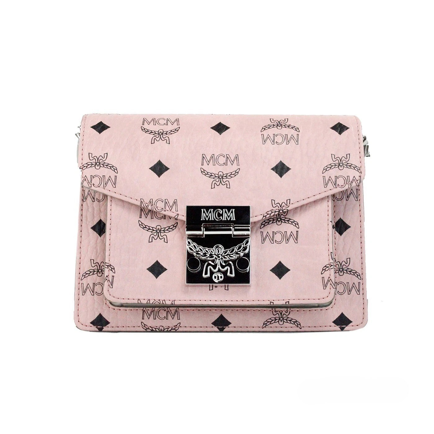 Signature Patricia Leather Mini Flap Lock Crossbody Bag