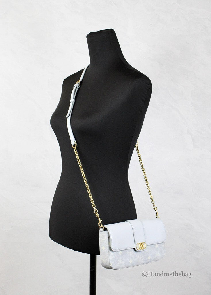 Small Mode Travia Pebbled Leather Shoulder Crossbody Clutch