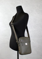 Visetos Mixed Leather Camera Crossbody Bag