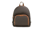 Large Brown Signature PVC Shoulder Backpack
