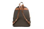Large Brown Signature PVC Shoulder Backpack