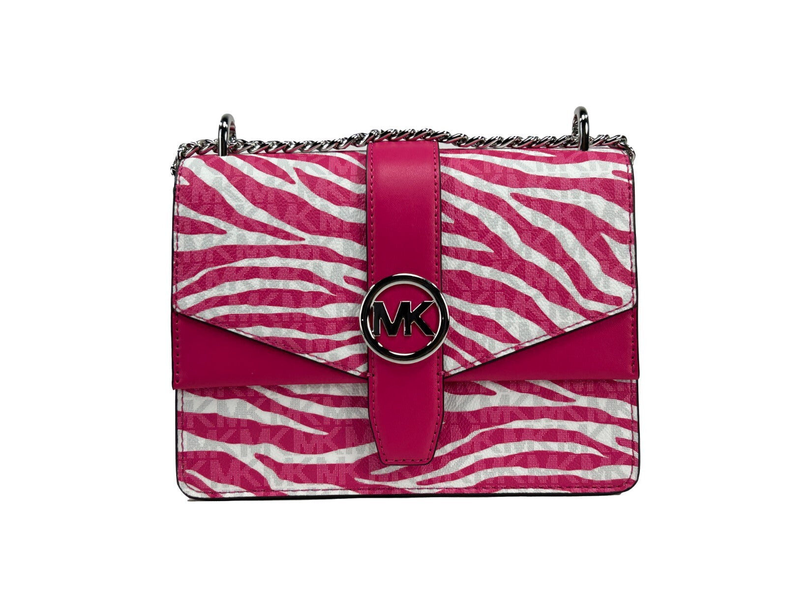 Small Greenwich Flap Shoulder Crossbody Bag in Dragon Fruit PVC And Leather