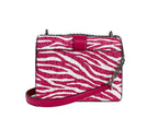 Small Greenwich Flap Shoulder Crossbody Bag in Dragon Fruit PVC And Leather