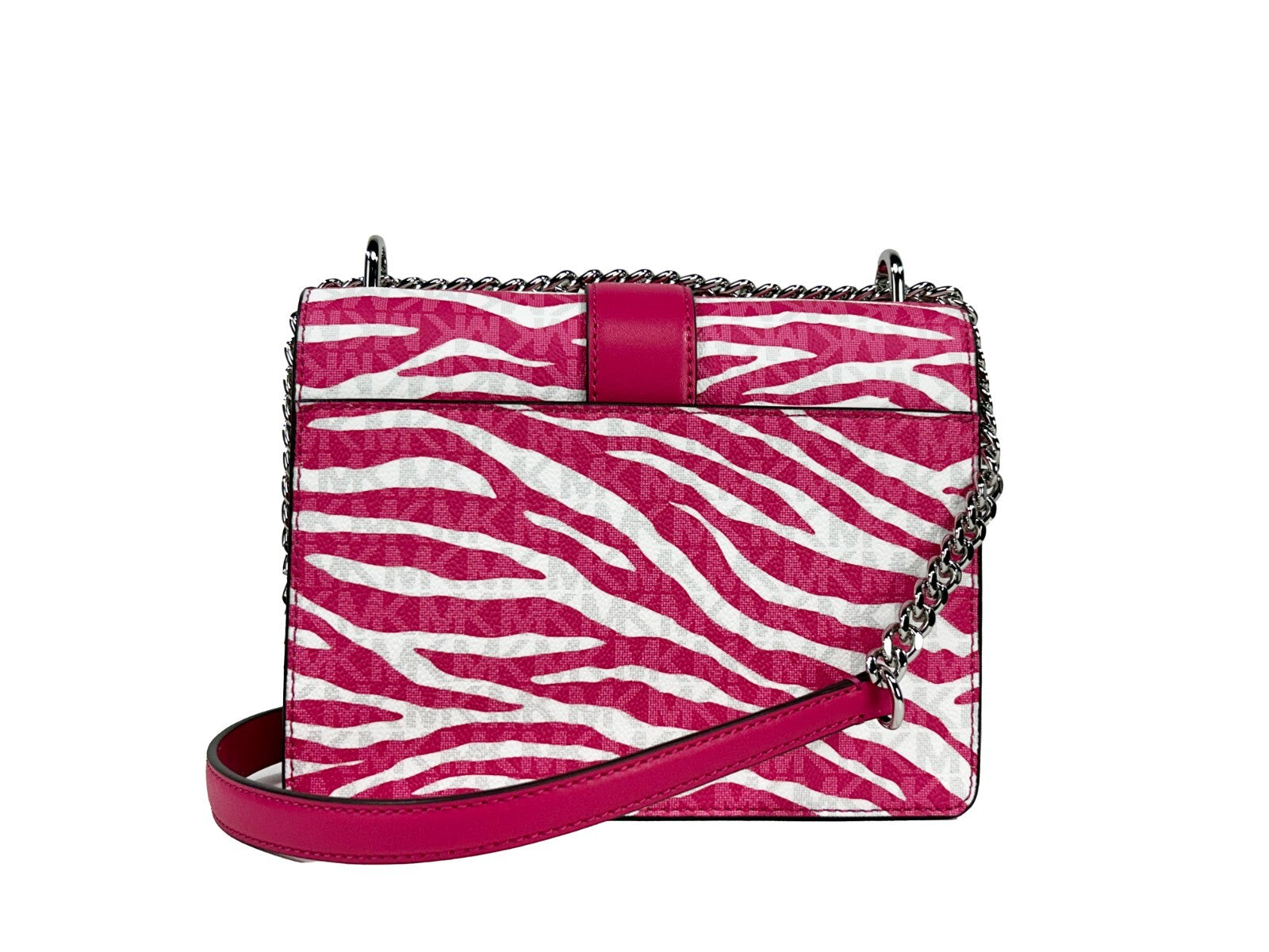Small Greenwich Flap Shoulder Crossbody Bag in Dragon Fruit PVC And Leather