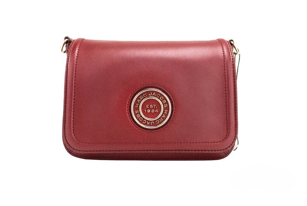 Medium Metal Signet Smooth Leather Flap Crossbody Bag
