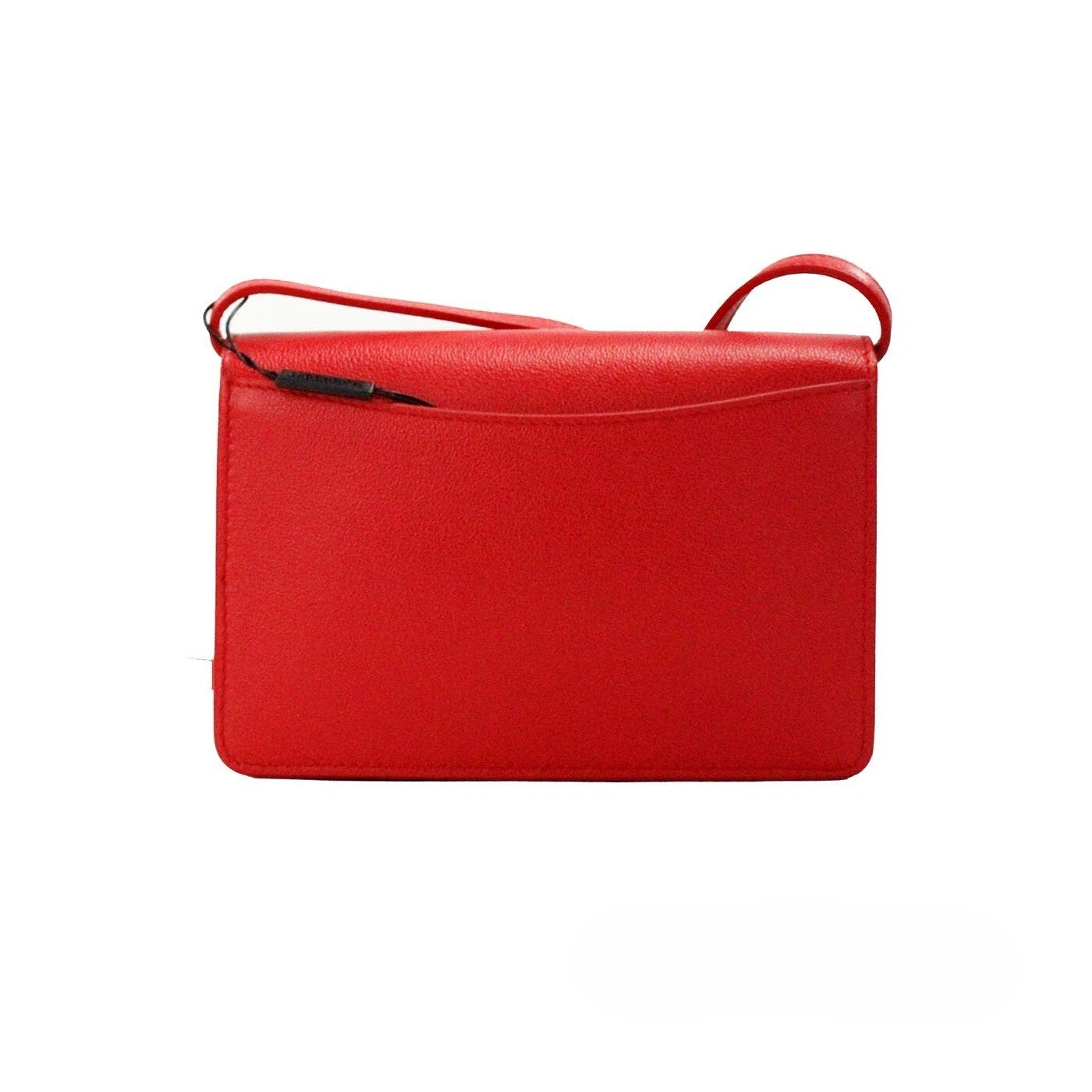 Hampshire Small Red Embossed Logo Smooth Leather Crossbody Bag