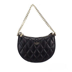Carey Small Black Quilted Leather Crossbody Bag