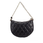 Carey Small Black Quilted Leather Crossbody Bag