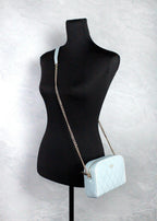 Carey Mini Quilted Smooth Leather Camera Crossbody Bag