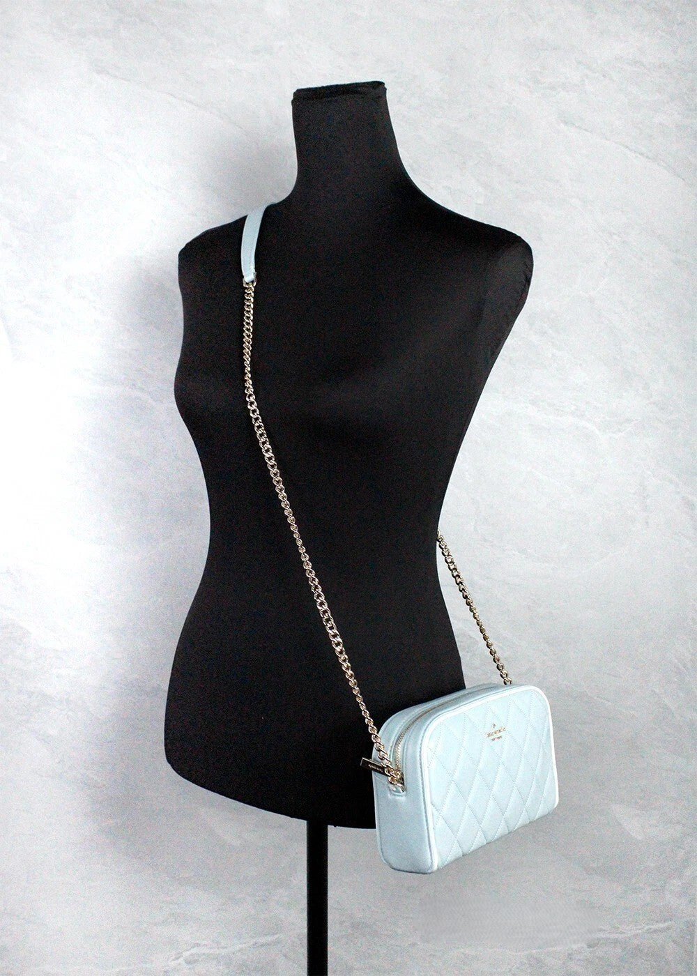 Carey Mini Quilted Smooth Leather Camera Crossbody Bag