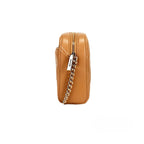 Mini Tiramisu Quilted Smooth Leather Camera Crossbody Bag