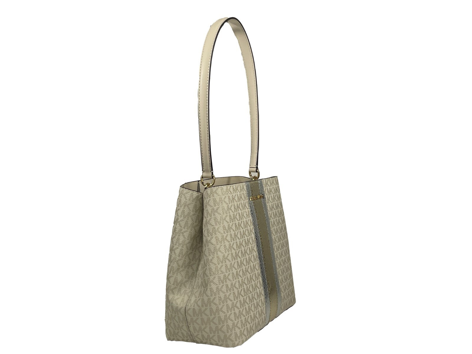 Medium Leather And Pvc Bucket Shoulder Bag
