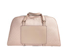 Extra Large Powder Blush PVC Top Zip Weekender Luggage Bag